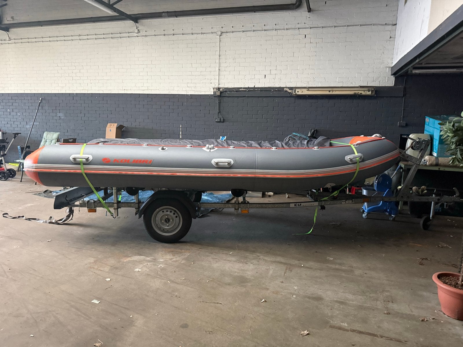 Kolibri opblaasboot met Mariner 5pk buitenboordmotor RIB, Aluminium, Ophalen, Afdekzeil, Kolibri