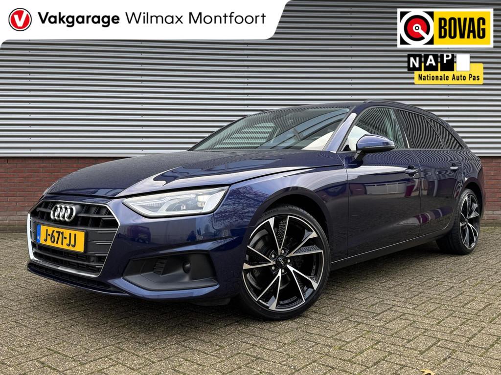 Audi A4 Avant 35 TFSI|Clima|Navi|19inch|Trekhaak|Getintglas|, Auto's, Audi, Stof, Gebruikt, 4 cilinders, Blauw