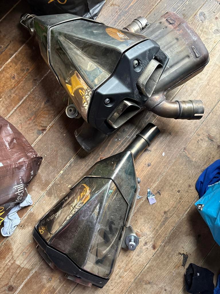 2 uitlaten en katalysator voor Kawasaki Z1000, Ophalen, Gebruikt