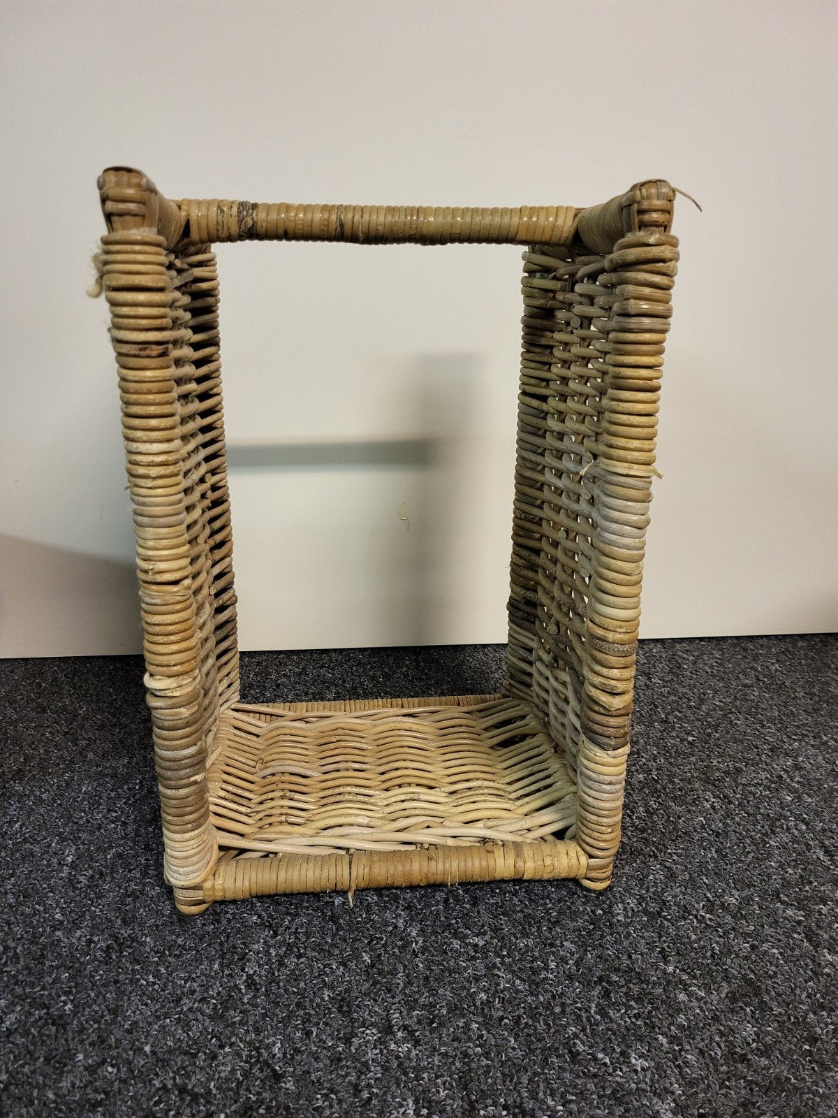 houtmand, Ophalen, Vintage, Gebruikt, Natuurlijk materiaal