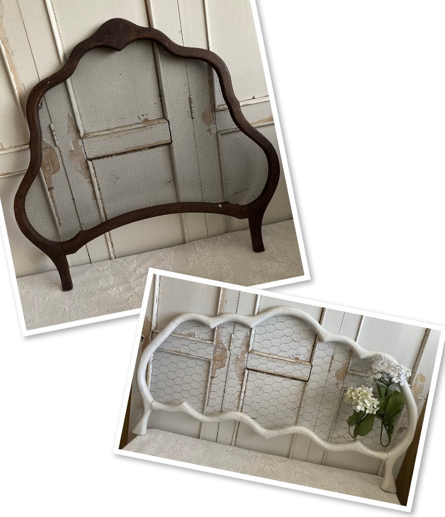 2x Brocante houten raamhor, Antiek en Kunst, Ophalen