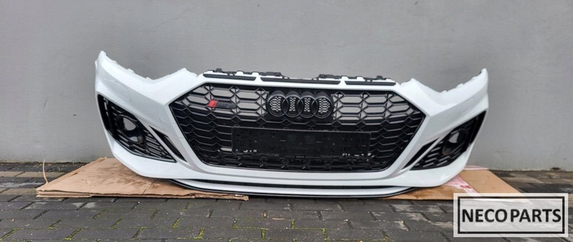 AUDI RS5 F5 8W 6X VOOR BUMPER KLEUR LS9R LEVERBAAR!!, Gebruikt, -, -, Spatbord