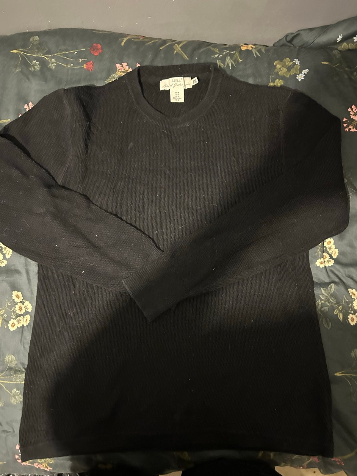 H&M L.O.G.G. Zwarte Herentrui Maat M, Ophalen of Verzenden, Gedragen, Maat 48/50 (M), Zwart