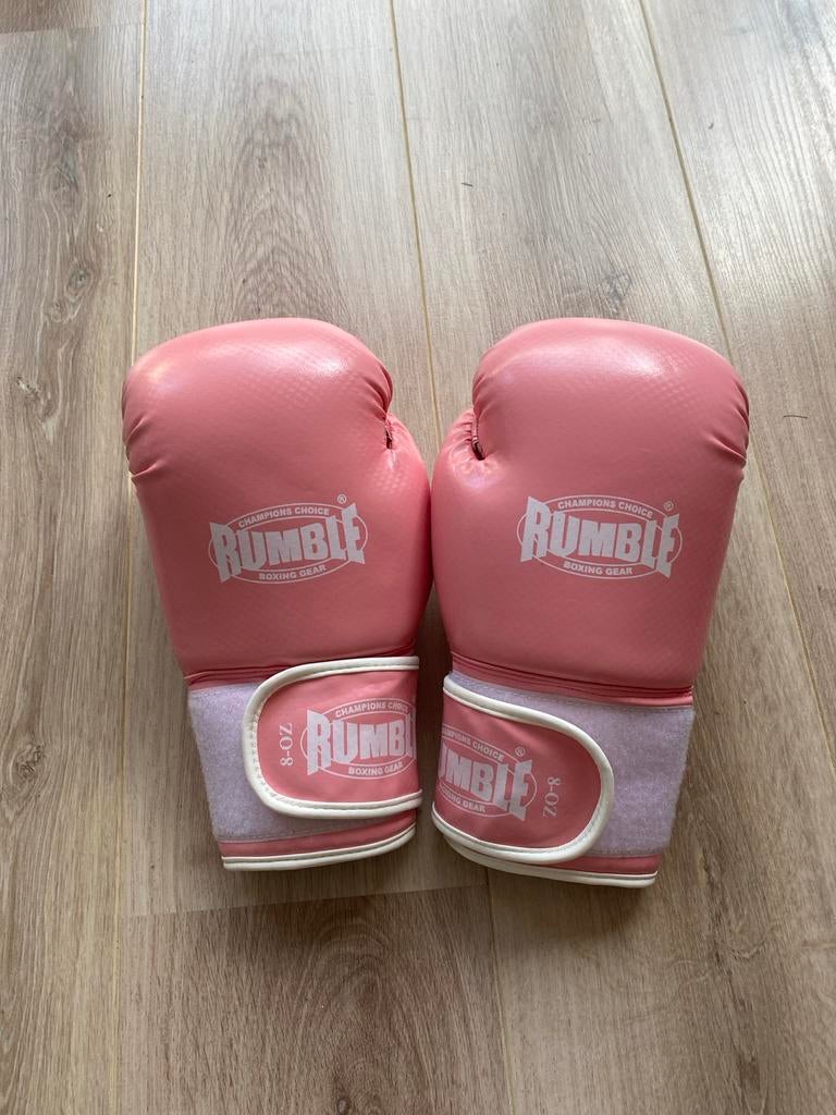 Roze Rumble Bokshandschoenen - 8 oz, Sport en Fitness, Vechtsporten en Zelfverdediging, Ophalen of Verzenden, Zo goed als nieuw