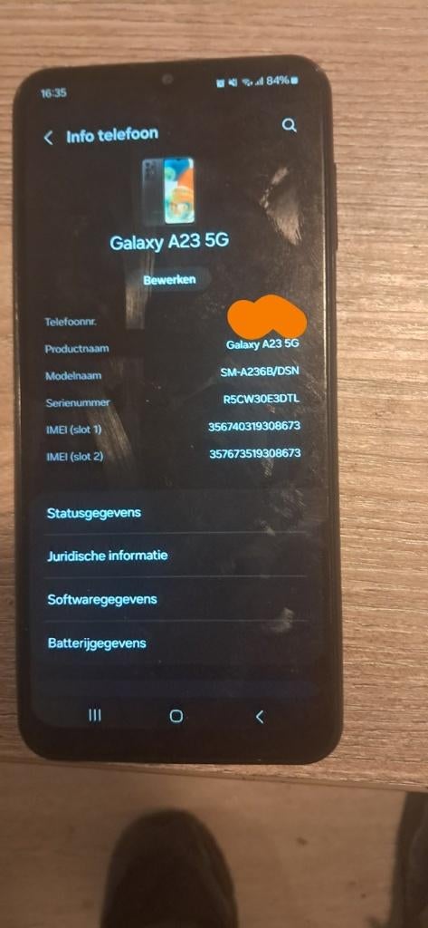 Samsung Galaxy A23 5G – nette en goed werkende telefoon, Ophalen, Zwart, Zo goed als nieuw, 64 GB