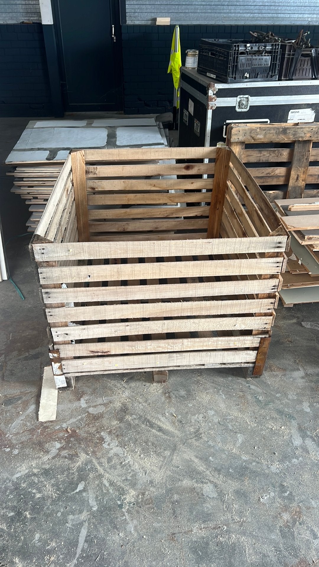 Houten kisten, Doe-het-zelf en Verbouw, Kratten en Dozen, Ophalen, 100 cm of meer, 60 cm of meer, Zo goed als nieuw