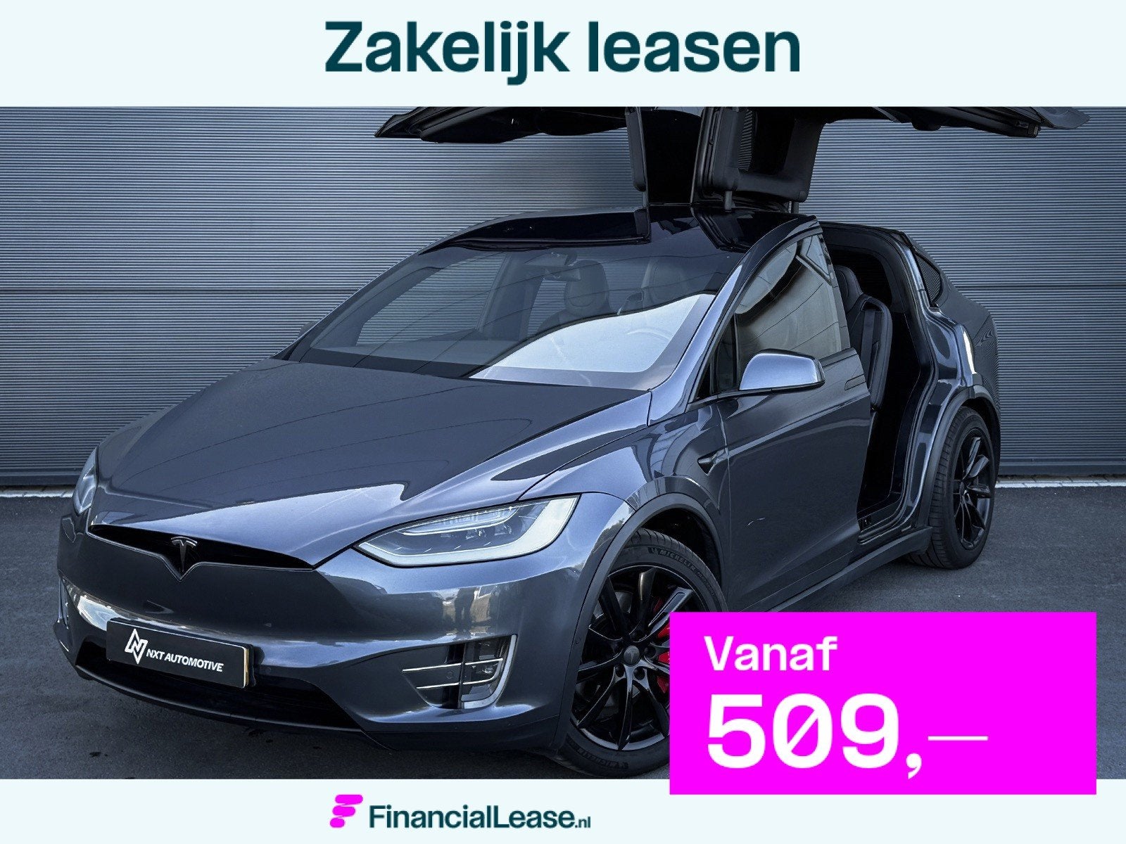 Tesla Model X 100D Performance AWD, SOH 91% Autopilot, Trekh, Automaat, Gebruikt, 2433 kg, Origineel Nederlands