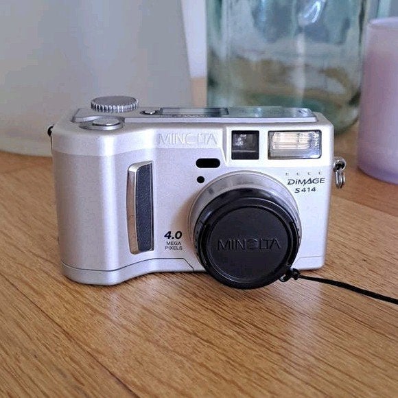 Minolta Dimage s414 Compact Digital Camera, Audio, Tv en Foto, Fotocamera's Digitaal, Ingebouwde flitser, Minolta, 4 megapixels