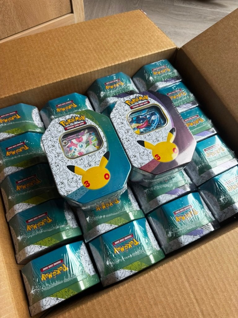 Pokemon 30th Anniversary Ex Tins *btw factuur mogelijk*, Ophalen, Zo goed als nieuw, Overige typen