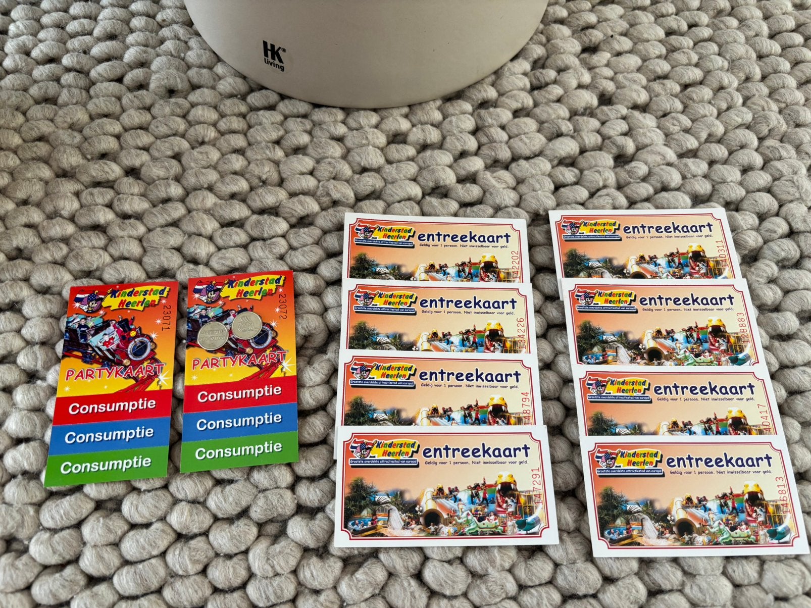 Entreekaarten + consumpties Kinderstad Heerlen, Drie personen of meer, Ticket of Toegangskaart