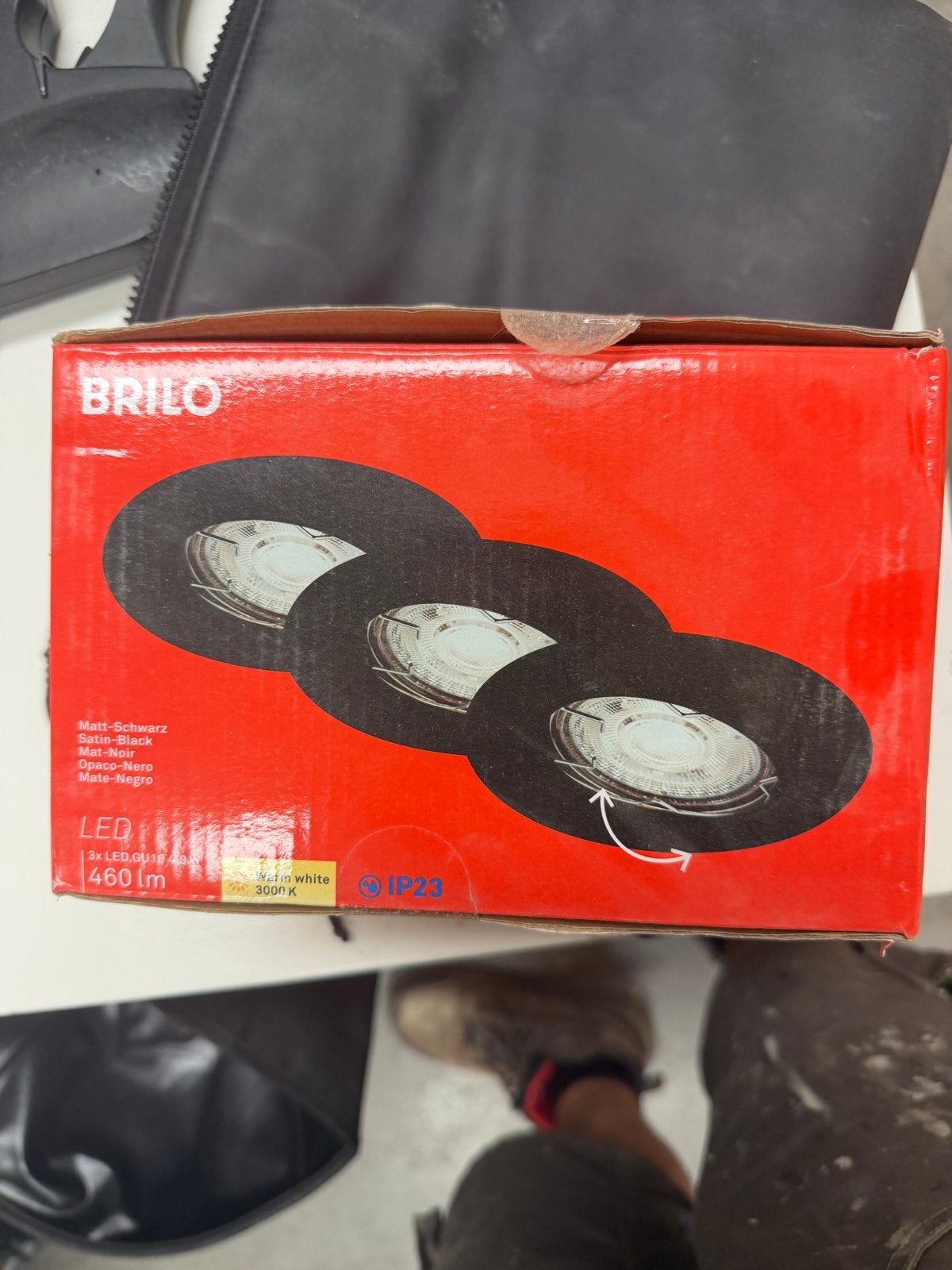4x Brilo Inbouwspots LED GU10 4,9W Warm Wit - Nieuw, GU10, Nieuw, Ophalen of Verzenden, LED