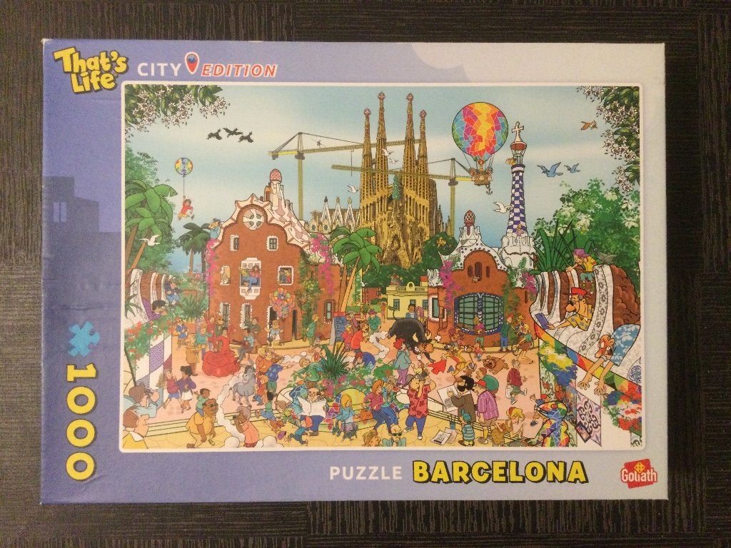 That's Life City Edition Barcelona 1000 st puzzel puzzle, Ophalen of Verzenden, 500 t/m 1500 stukjes, Zo goed als nieuw