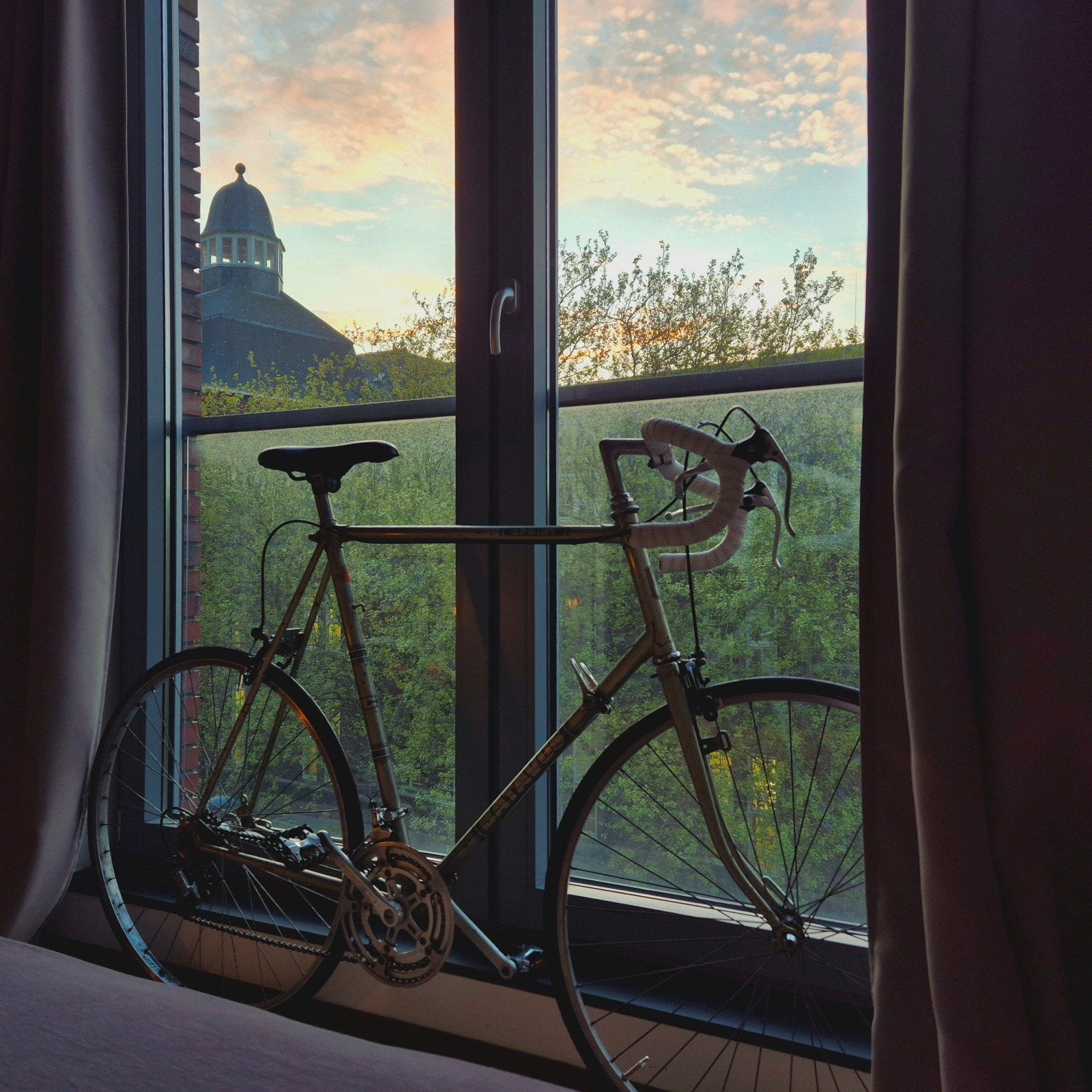 Retro racefiets, Fietsen en Brommers, Fietsen | Racefietsen, Minder dan 10 versnellingen, Gebruikt, Aluminium, Ophalen
