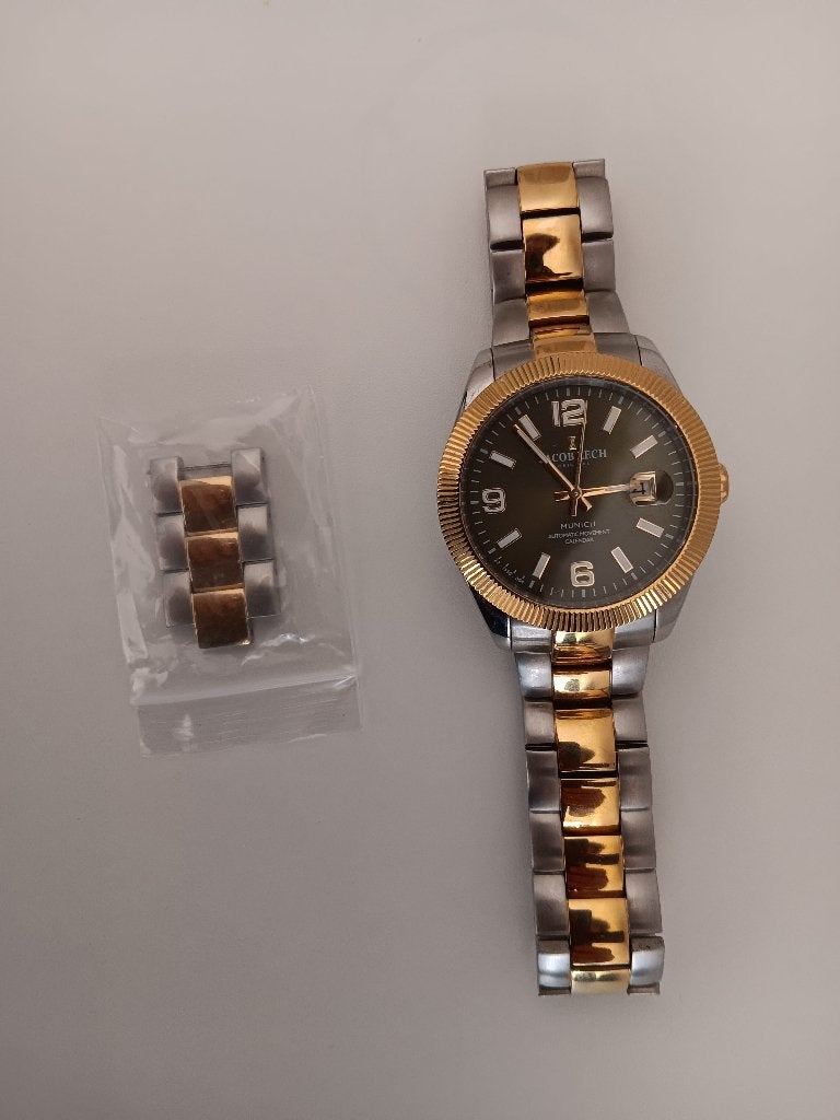 Munich Z2.1530.004 – Jacob Zech automatisch herenhorloge, Staal, Polshorloge, Zo goed als nieuw, Ophalen