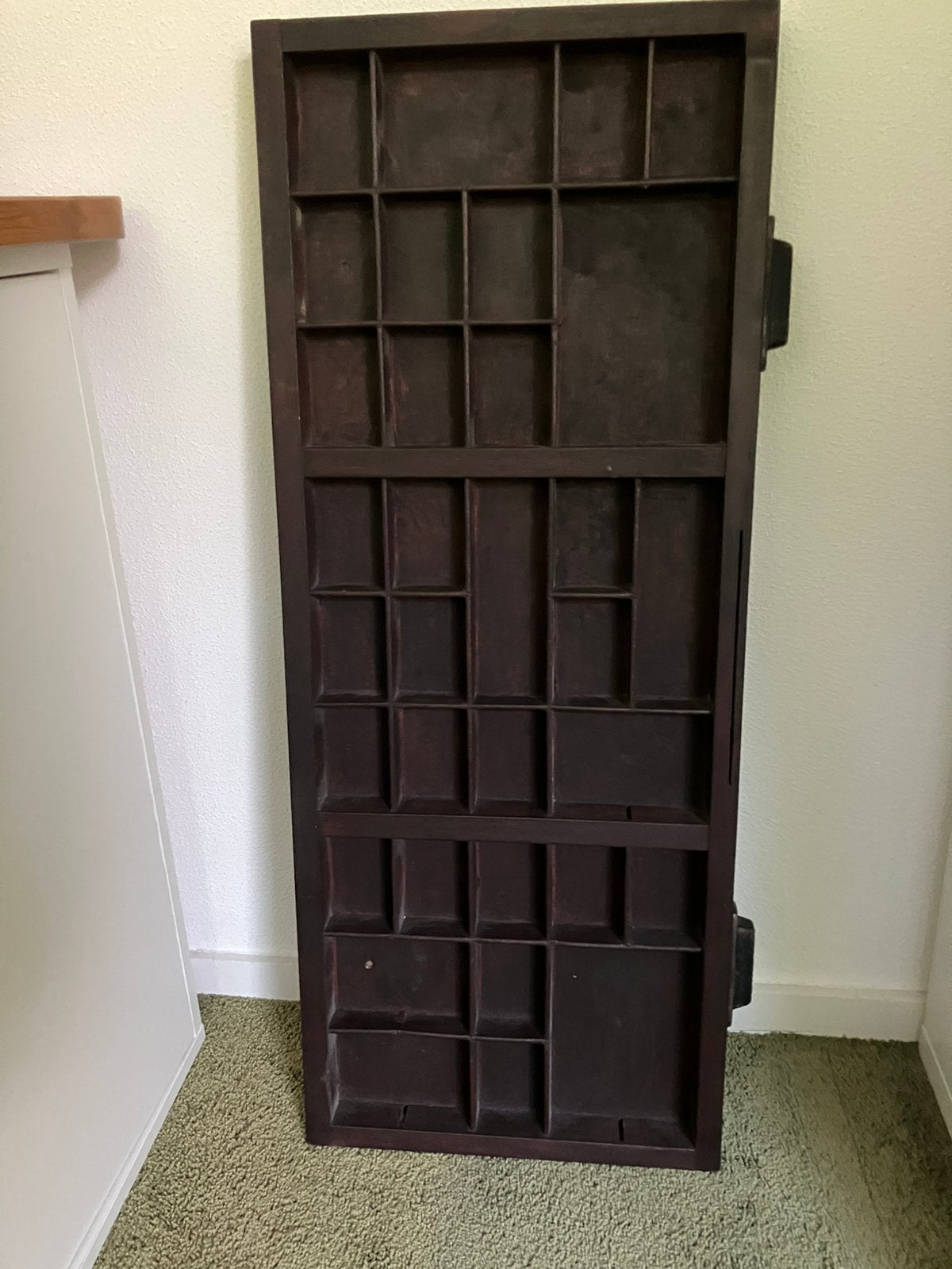 Oude letterbak, Huis en Inrichting, Ophalen, 85 cm, Vintage, Zo goed als nieuw