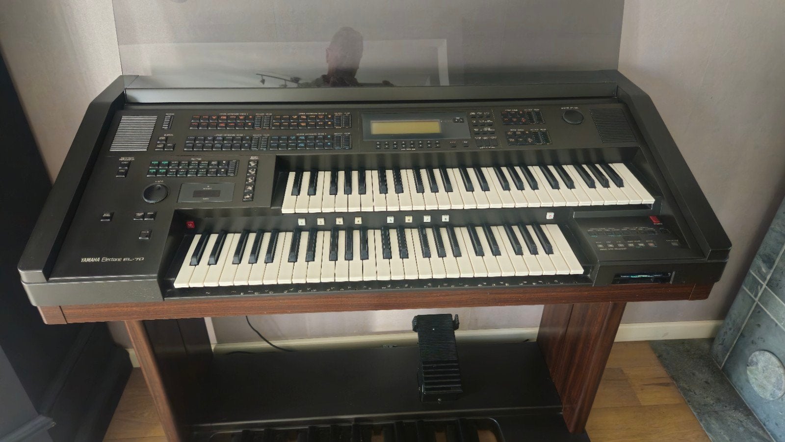 Yamaha Electone EL-70 Orgel met 2 klavieren en pedalen, Muziek en Instrumenten, Orgels, Ophalen, Gebruikt, 3 klavieren, Orgel