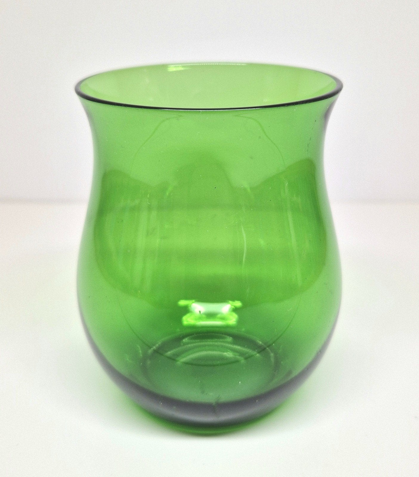 Glasfabriek Leerdam C. de Lorm groene waterbeker 1920., Ophalen of Verzenden