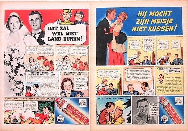 29 vintage advertenties reclames Colgate tandpasta 35-53, Verzamelen, Ophalen of Verzenden, Gebruikt, Overige typen