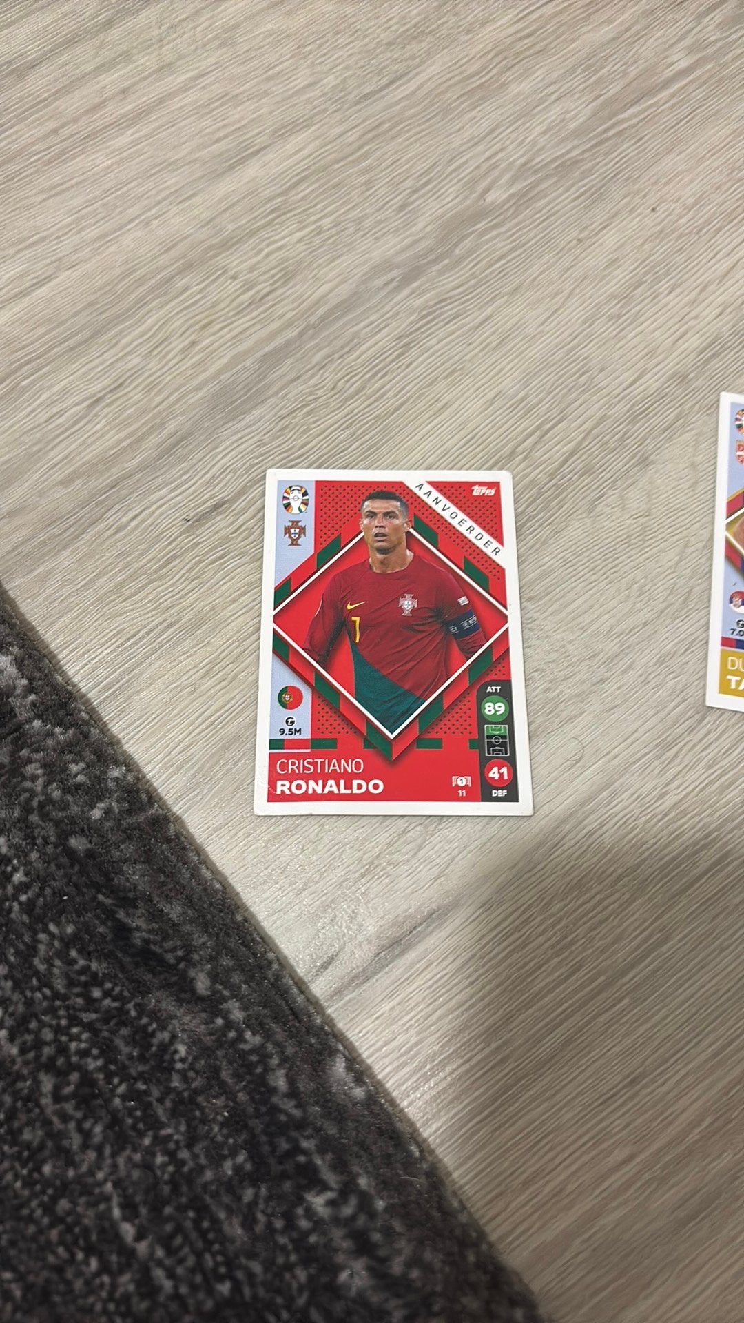 Cristiano Ronaldo 2024 Ek Kaart, Ophalen, Zo goed als nieuw, Buitenlandse clubs, Poster, Plaatje of Sticker
