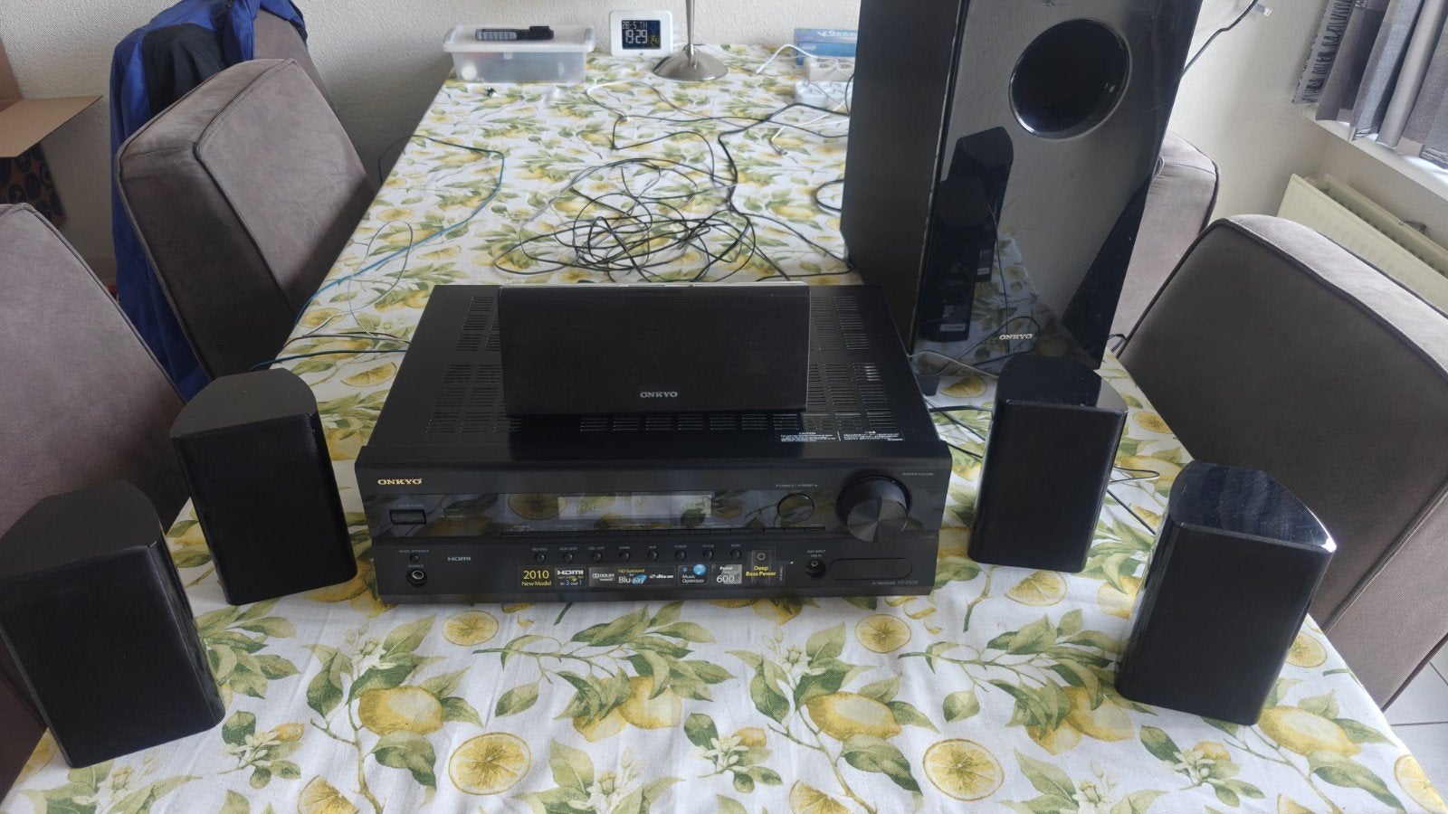 Onkyo HT-R538 5,1 complete set met afstandsbediening, Overige merken, 70 watt of meer, Ophalen of Verzenden, Zo goed als nieuw