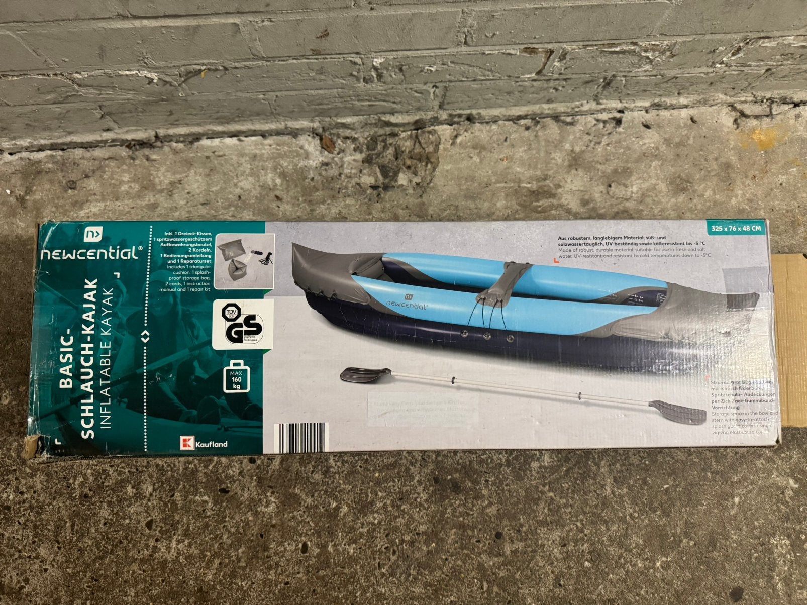 Opblaasbare kayak 2 persoons - KOOPJE, Watersport en Boten, Kajaks, Ophalen of Verzenden, Zo goed als nieuw, 2-persoons
