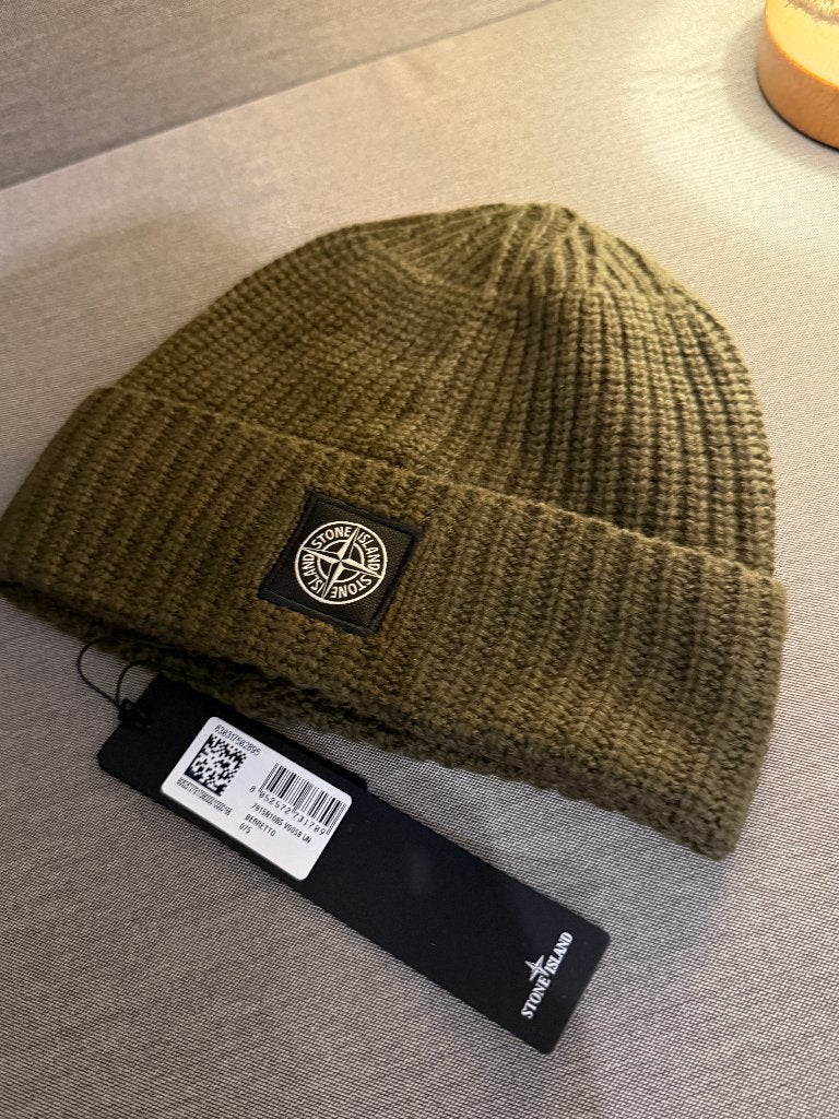 Stone Island Groene Muts, Verzenden, Nieuw, Overige maten, Muts