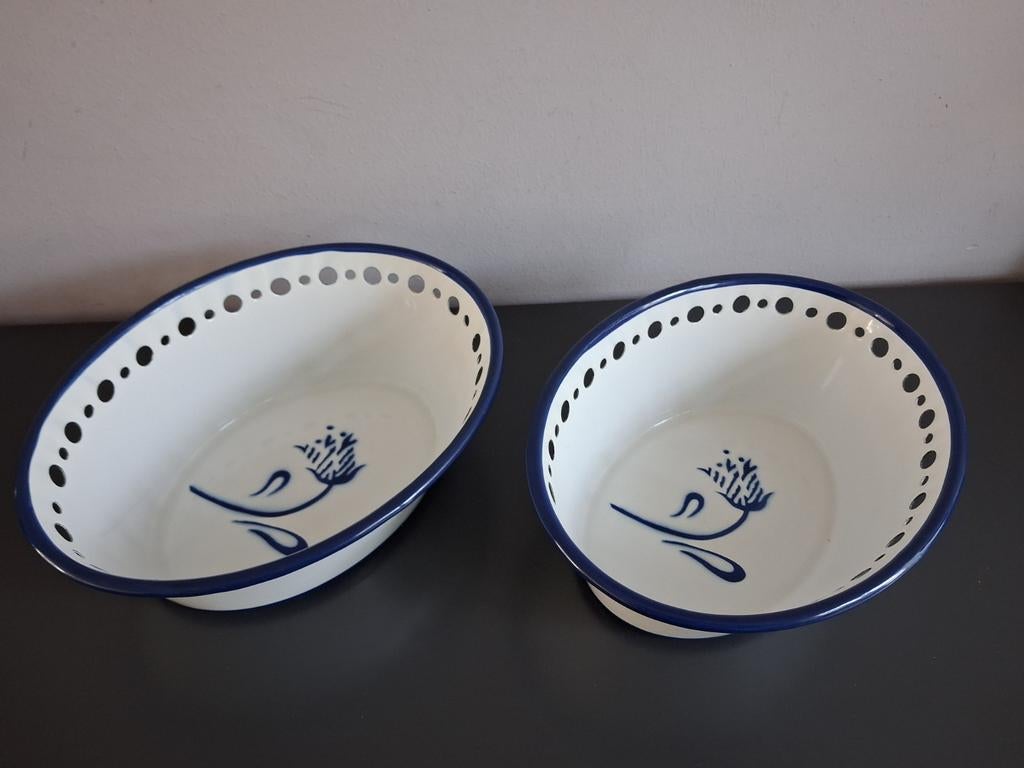 IKEA Emaille Schalen - Nieuwstaat Deadstock arv idyll, Antiek en Kunst, Ophalen of Verzenden