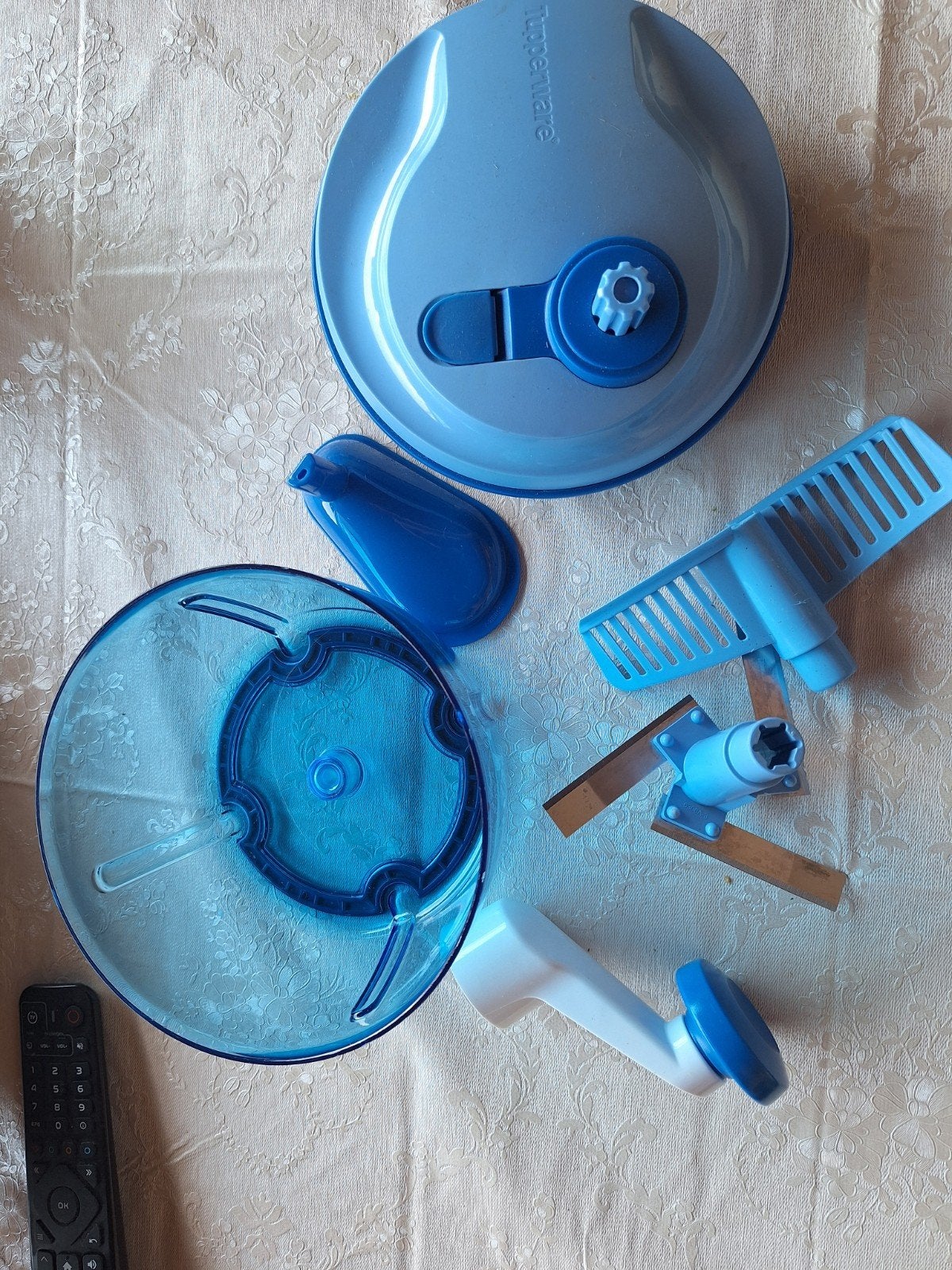 Tupperware Chef Series Puree Maker / Hakmolen, Gebruikt, Blauw, Overige typen, Ophalen of Verzenden