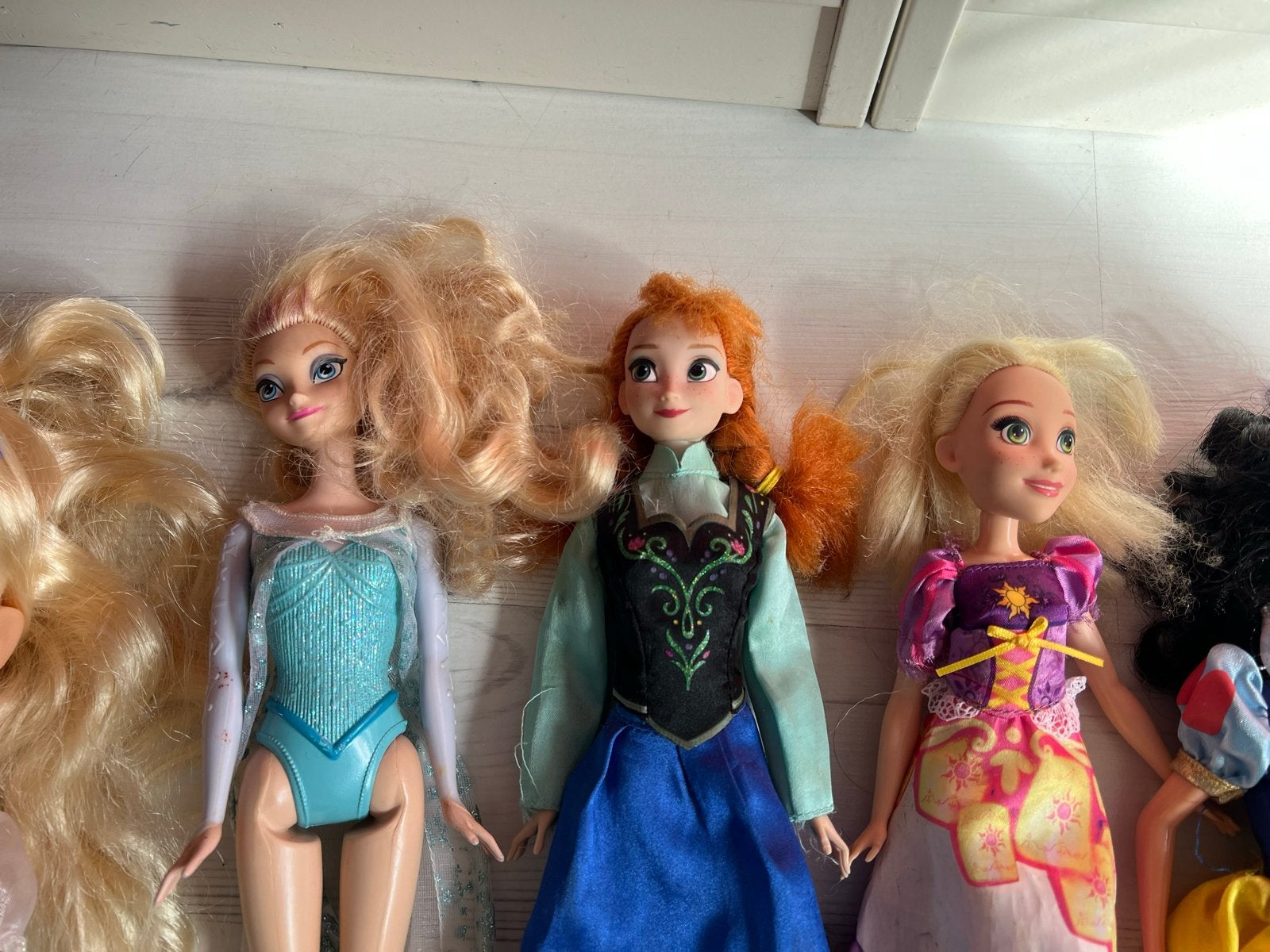 Grote collectie Disney prinsessen poppen (7 stuks), Ophalen of Verzenden, Gebruikt, Overige typen