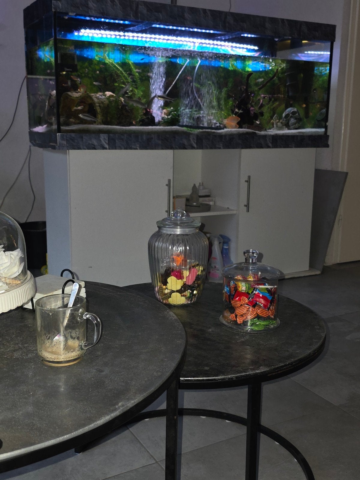 aquaria 450 liter, Ophalen, Gebruikt, Juwel, Inclusief deksel