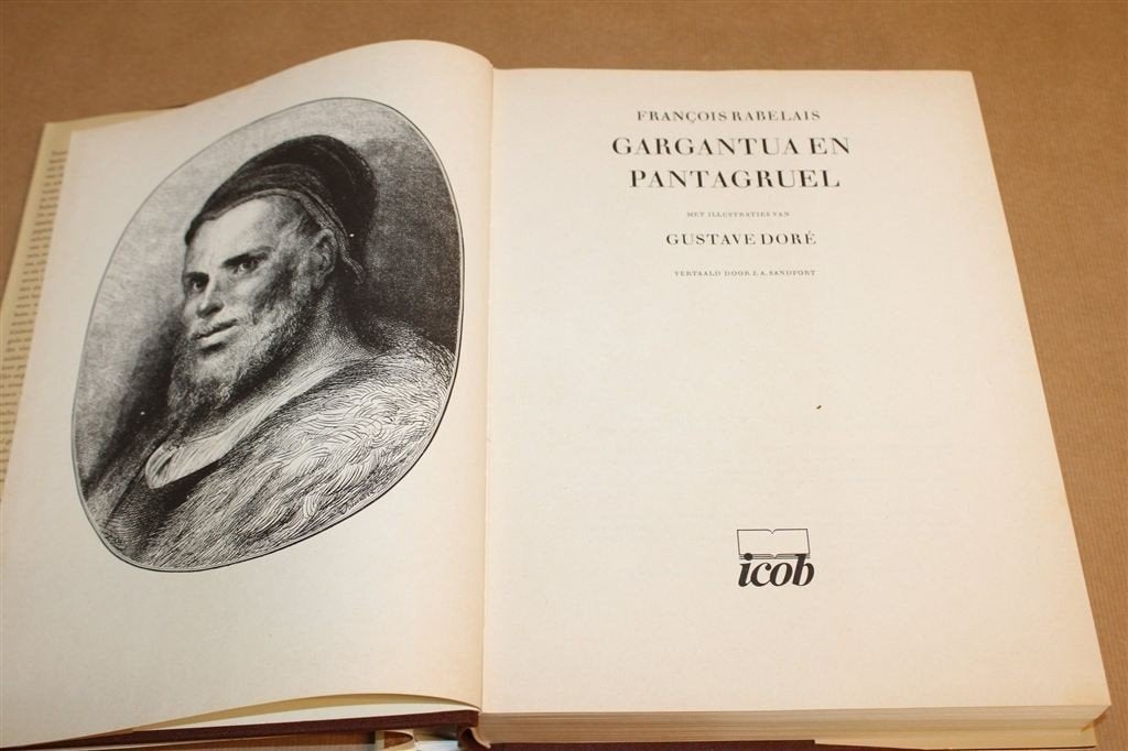 Gargantua en Pantagruel — Dik Boek, Doré Illustraties, Ophalen of Verzenden, Gelezen