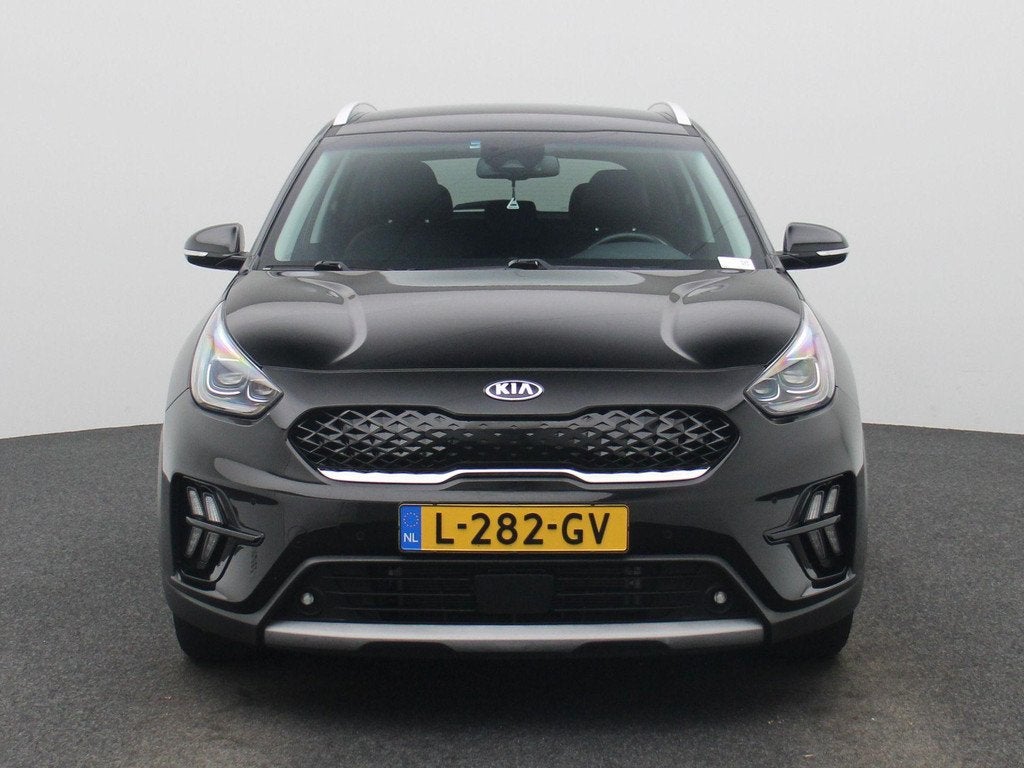Kia Niro 1.6 GDi Hybrid DynamicPlusLine | Lederen Bekleding, Auto's, 12 maanden, Gebruikt, Euro 6, Zwart