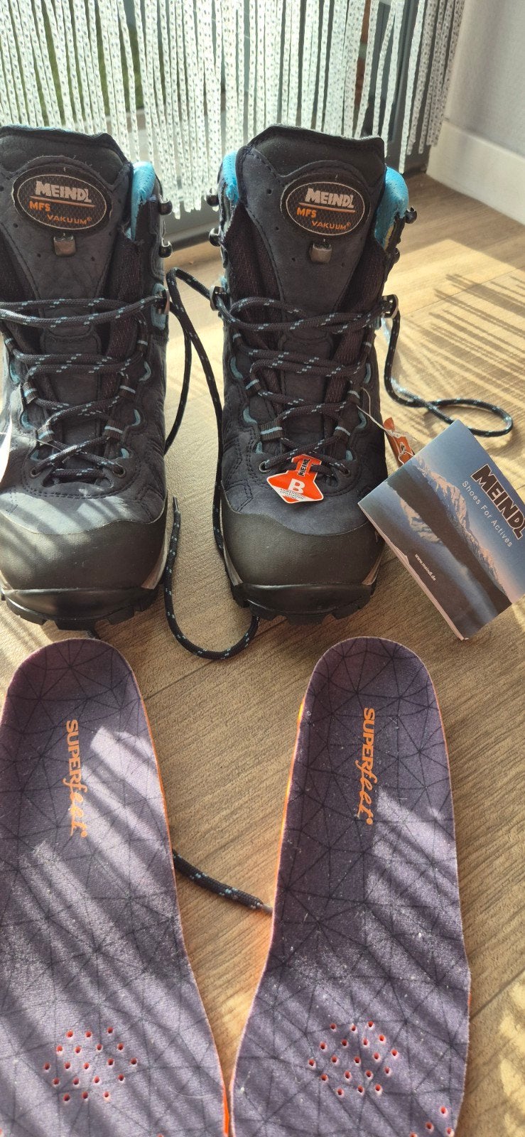 Meindl MFS Vakuum Wandelschoenen mt 39.+Extra zolen nieuw, Sport en Fitness, Ophalen of Verzenden, Nieuw, Schoenen