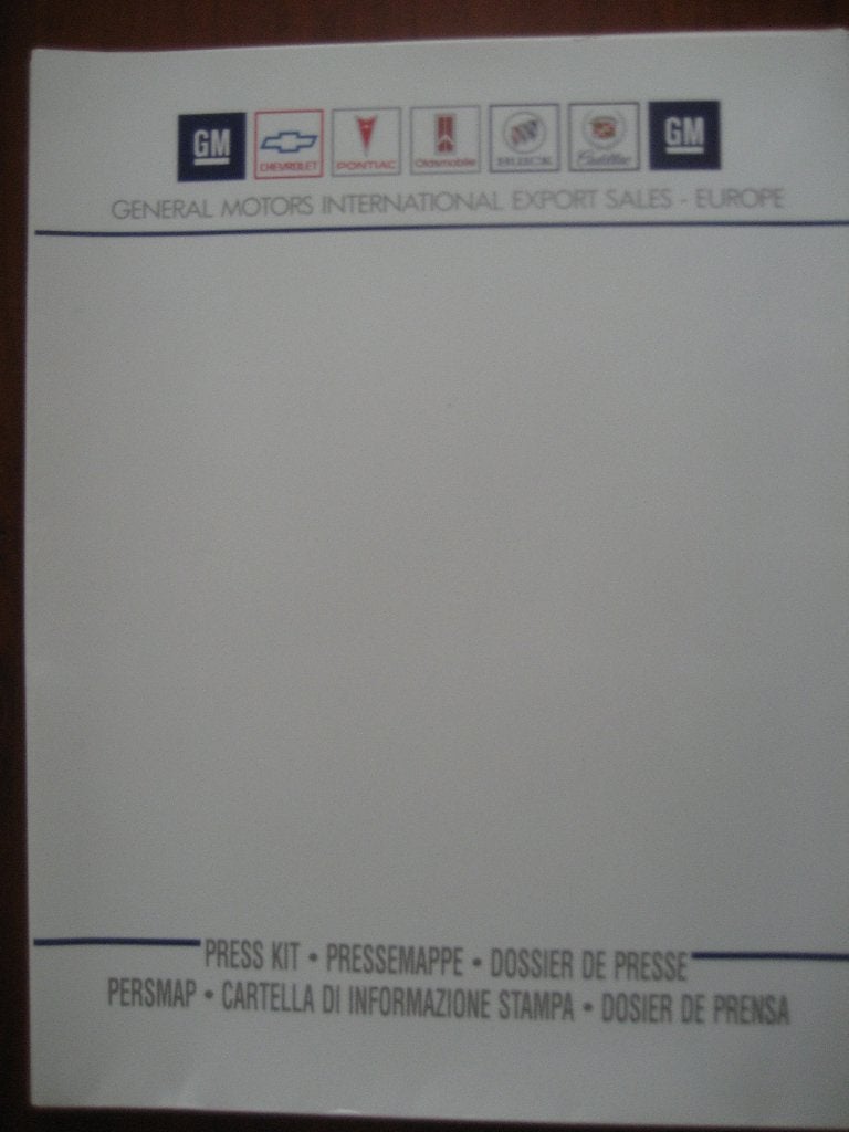 Lege kartonnen map / documentenmap General Motors, Ophalen of Verzenden, Nieuw, Auto's