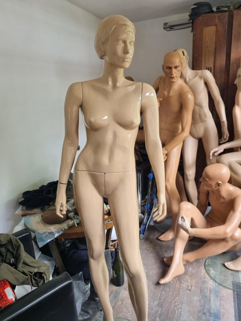 Etalagepop paspop mannequin pop dame staand, Ophalen, Gebruikt, Pop