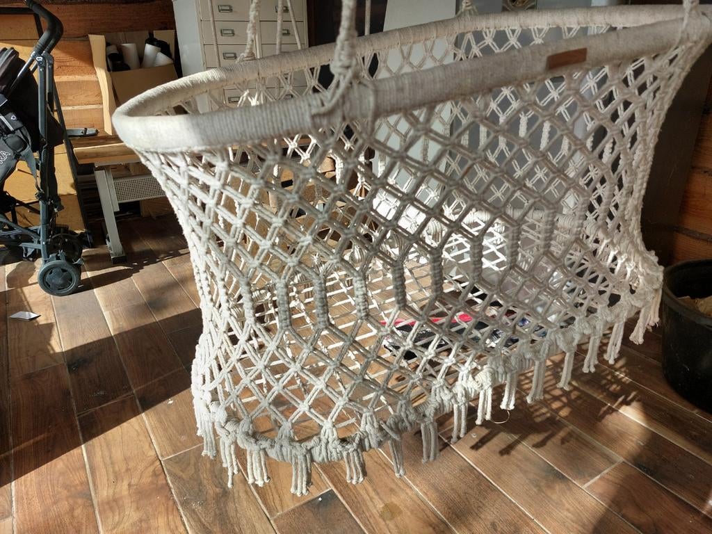 Rotan wieg macrame van Rock That Label, Kinderen en Baby's, Babywiegjes en Ledikanten, Ophalen of Verzenden, Zo goed als nieuw