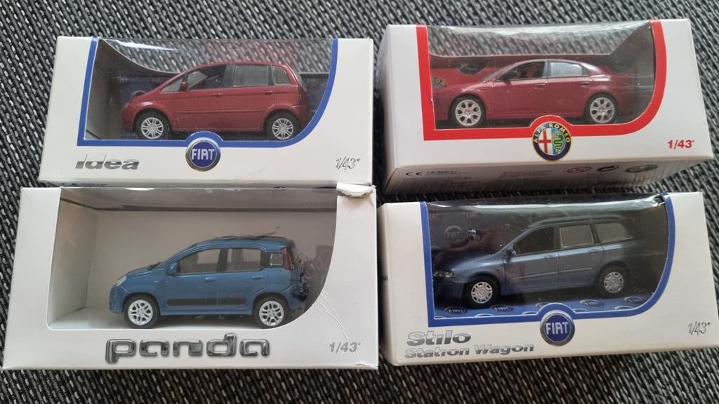 Fiat en Alfa Romeo Norev, 1:43, Ophalen of Verzenden, Nieuw, Auto, Overige merken