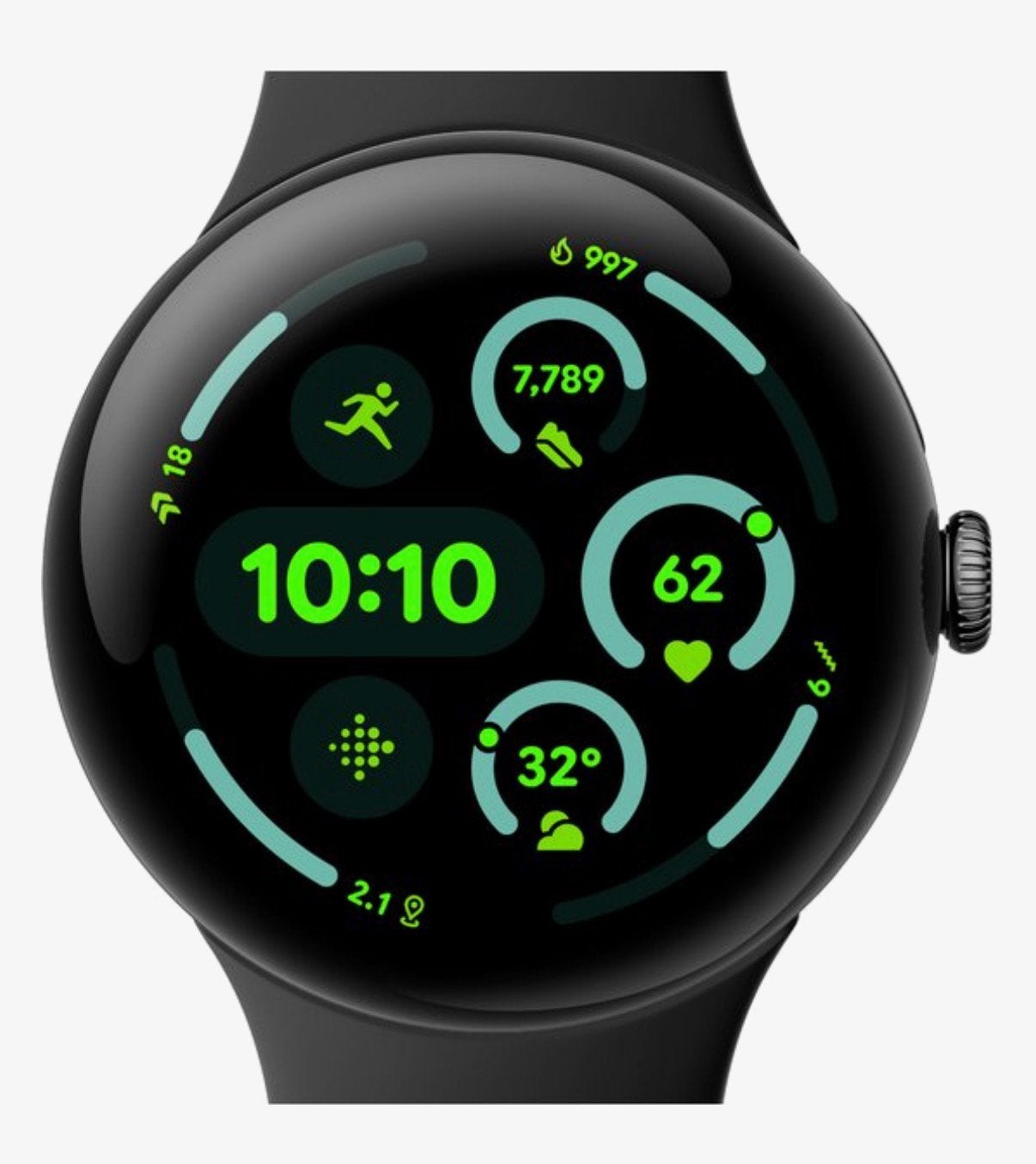 Google Pixel Watch 3 (45mm) WiFi Obsidian factuur + garantie, Sieraden, Tassen en Uiterlijk, Hartslag, Zwart, Nieuw, Google