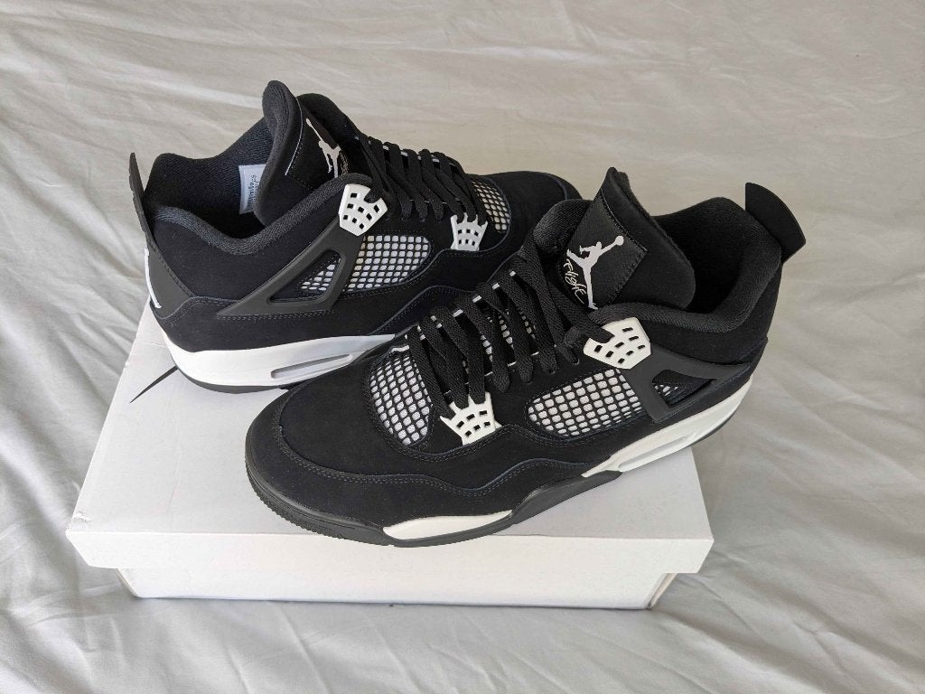 Air Jordan 4 Retro White Thunder Maat 46, Kleding | Heren, Schoenen, Overige kleuren, Verzenden, Nieuw, Sneakers of Gympen