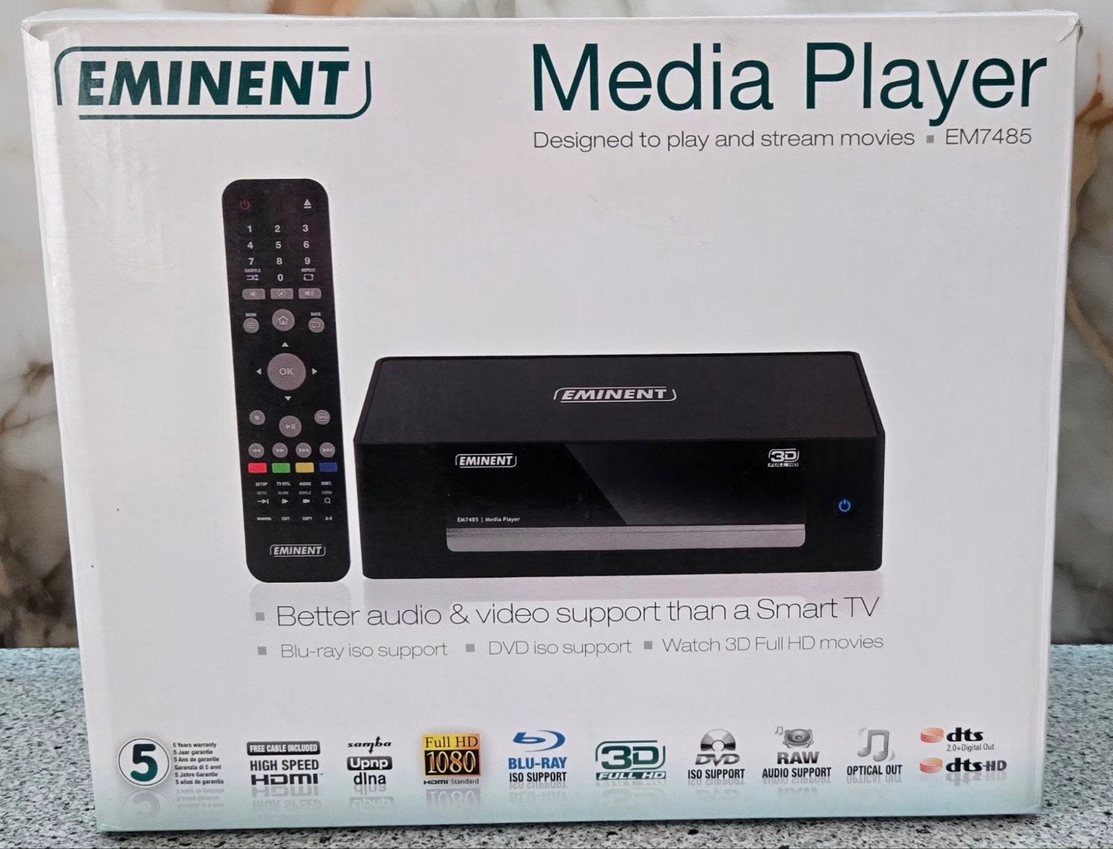 Gebruikte Eminent HD Media EM7071 gebruikt, Ophalen of Verzenden, Gebruikt, HDMI, Minder dan 500 GB