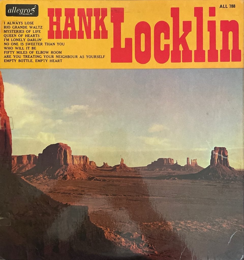 Hank Locklin - Hank Locklin, Cd's en Dvd's, LP, Gebruikt, Ophalen of Verzenden, 12 inch