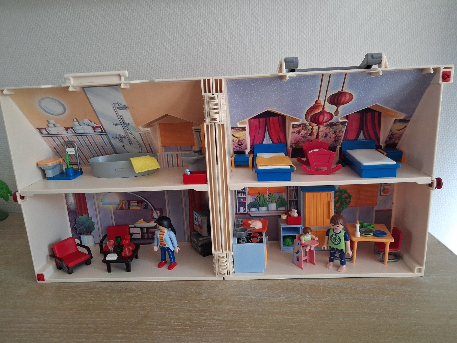 Playmobil compleet meeneem woonhuis met inrichting set 5169, Kinderen en Baby's, Ophalen of Verzenden, Zo goed als nieuw, Complete set