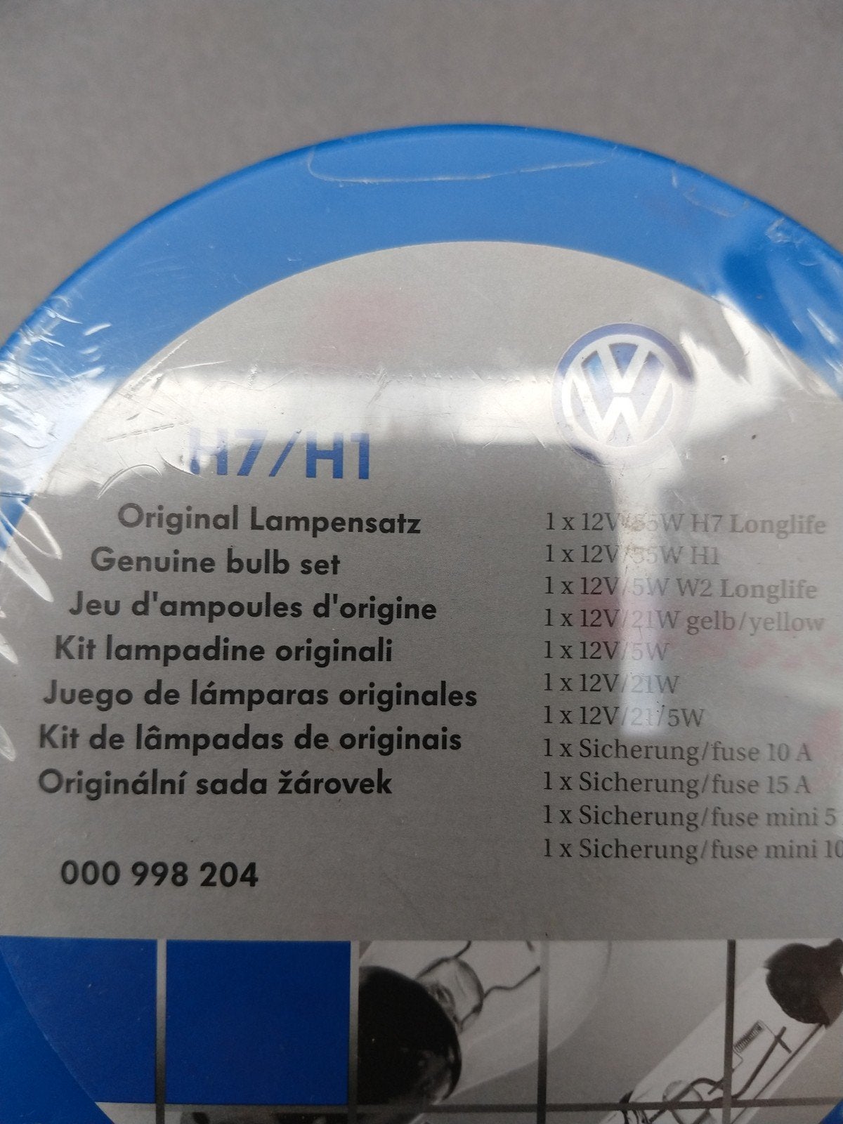 Originele Volkswagen Lampenset H7/H1 - Nieuw, Ophalen of Verzenden, Nieuw, Volkswagen