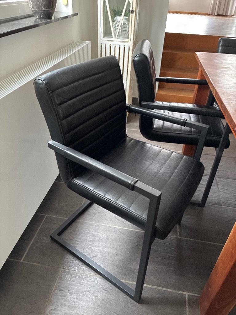 Eetkamer stoelen, Huis en Inrichting, Ophalen, Gebruikt, Zwart, Vijf, Zes of meer stoelen