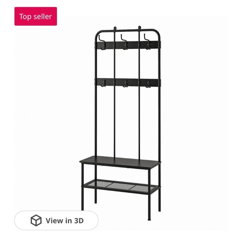 Coat/Shoe rack, Ophalen, Nieuw, Metaal, Staande kapstok