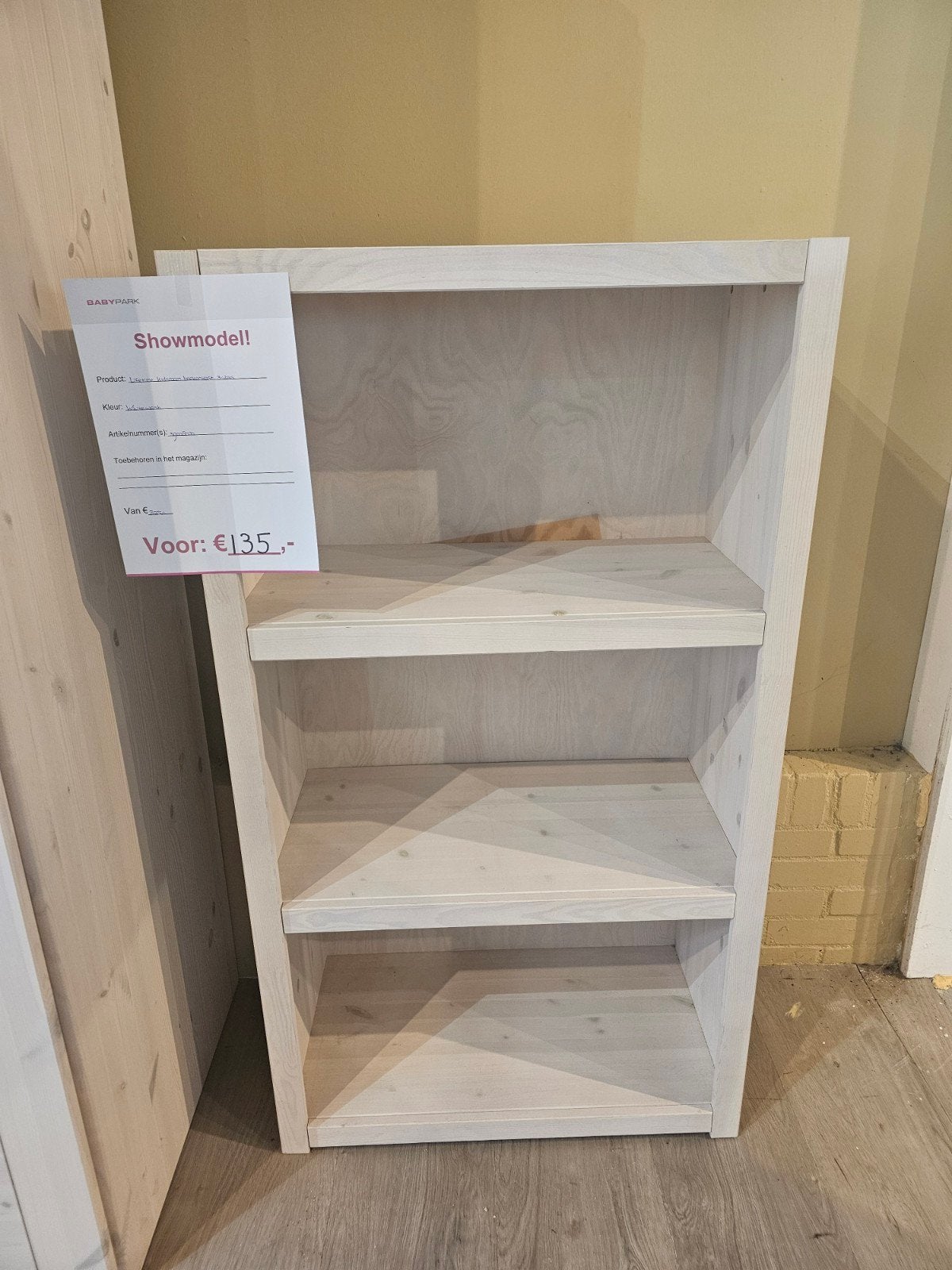 Lifetime Kidsroom boekenkast 3 vaks, whitewash, Ophalen, Zo goed als nieuw, Overige houtsoorten, Met plank(en)