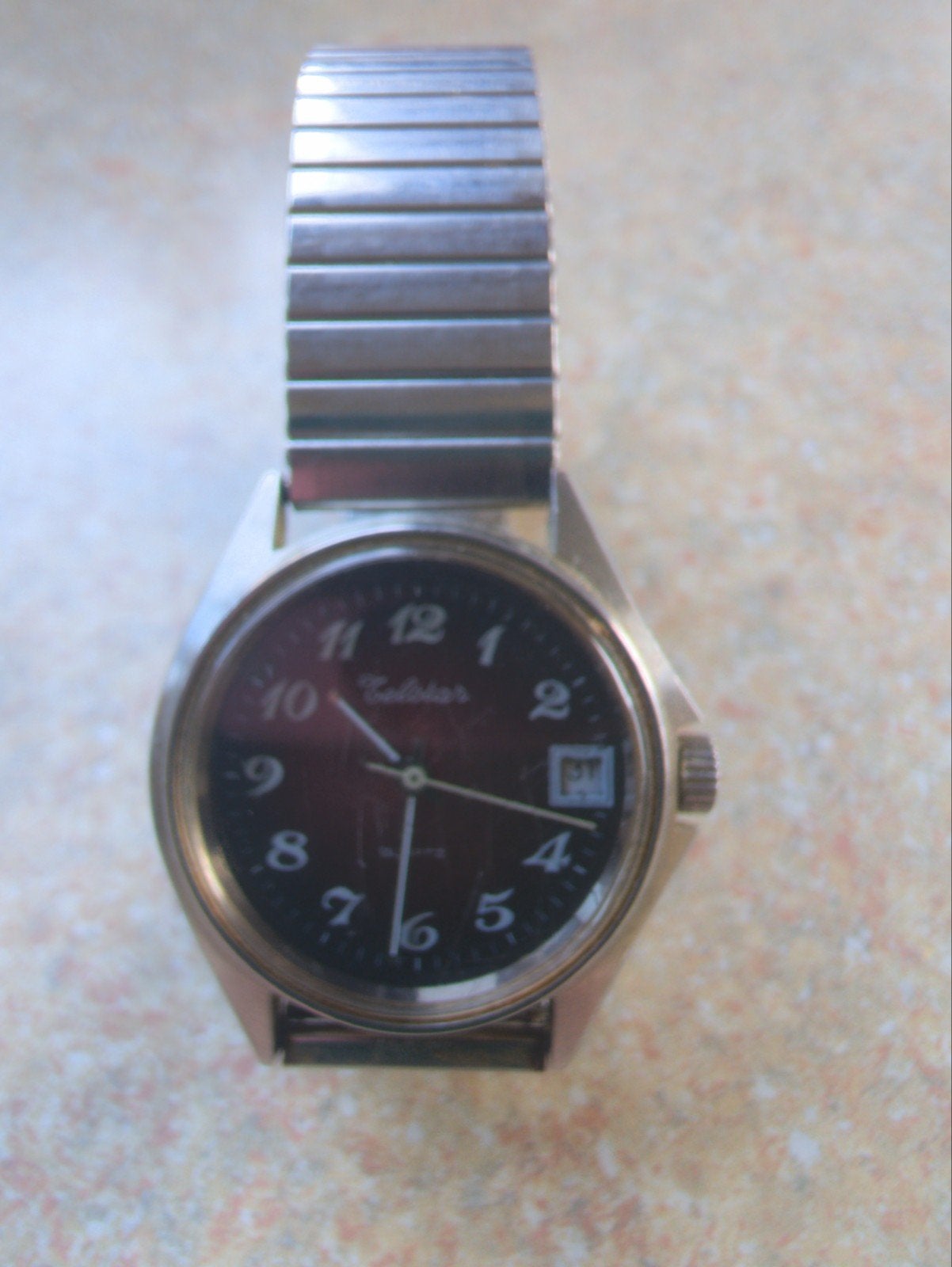 Vintage Telstar Polshorloge met Stalen Band, Sieraden, Tassen en Uiterlijk, Overige merken, Staal, Met bandje, Polshorloge