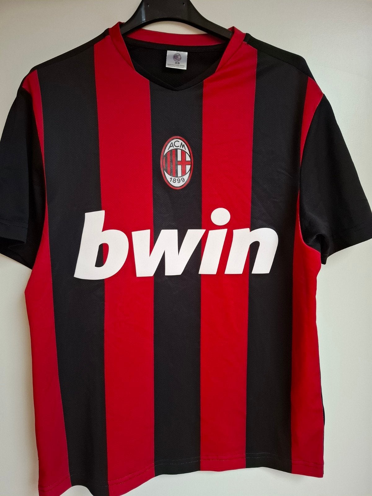AC Milan voetbal shirt maat XS, Maat XS of kleiner, Ophalen of Verzenden, Zo goed als nieuw, Shirt