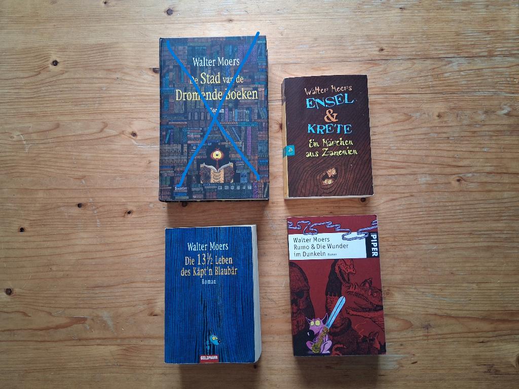 Walter Moers - Deutsch - Drei Bücher, Ophalen of Verzenden, Gelezen, Walter Moers, Fictie