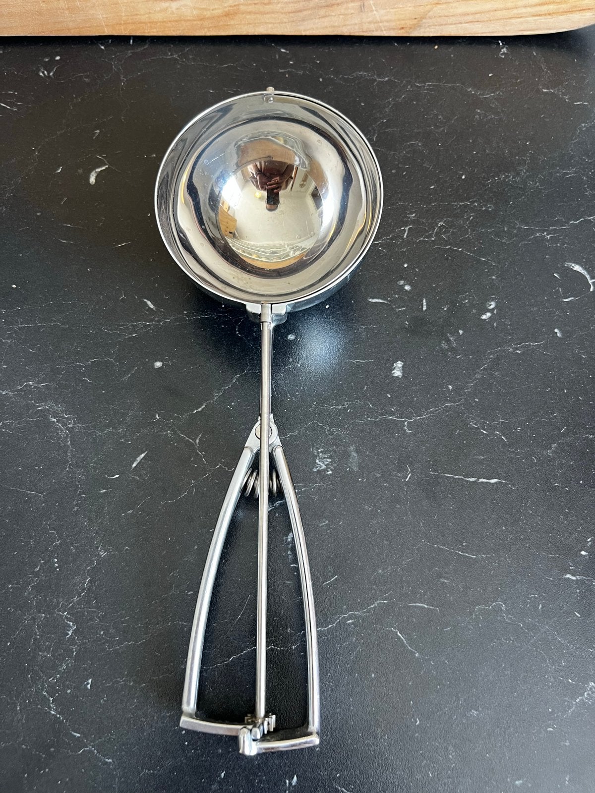 Stöckel ijsschep 10 cm, Huis en Inrichting, Overige typen, Zilver, Ophalen of Verzenden, Zo goed als nieuw